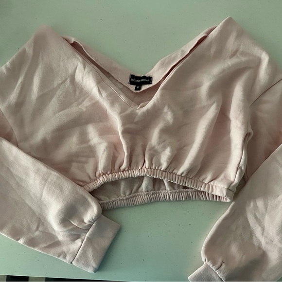 Off the shoulder Crop sweater - Picture 2 of 3